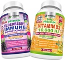 FRESH HEALTHCARE Elderberry Immune Support and Vitamin D3 10.000 IU - Bundle