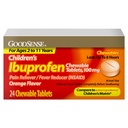 Compresse Ibuprofene di GoodSense per bambini, 100 mg, 24 conte, Riduzione di dolore e febbre (NSAID), Riduce temporaneamente la febbre e allevia i dolori minori e il dolore