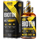 Liquid Biotin & Collagen Hair Growth Drops 60,000mcg - Biotin e Liquid Collagen Supplemento per Uomo & Donne - Supporto per la pelle brillante, Salute capelli & Nail Growth - 2oz