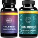 Primal Harvest Mind Fuel & Magnesium Glycinate Integratori per Donne e Uomini Magnesio e mente Carburante Pillole Booster Bundle