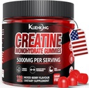 Gummie di creatina monoidrata per uomini e donne, Zucchero Free Vegan Creatine Gummies 5g per la resistenza del muscolo, Boost di energia, integratori pre allenamento, Boost Focus & Endurance (120 conte)- Bacca mista