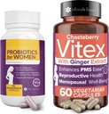 Risparmiate il 10% sui probiotici vaginali per le donne - 60 conteggi & Vitex Chasteberry Supplemento per le donne - 60 capsule