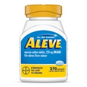 Aleve Pain Reliever & Fever Riduttore Naproxen Sodium Caplets, Body Pain Relief, 270 Conte