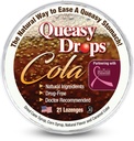 Tre gocce Queasy - Cola Flavor - Rilievo da Nausea & Travel Sickness, Soothes a Dry Mouth & Settles Stomach - Ingredienti naturali - 21 ct