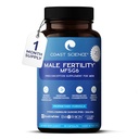 Integratori di fertilità maschile MFSg6 - CoQ10, Ashwaganda, PQQ - Conto di salute dello sperma e Semen Booster Fertilità Supplemento per gli uomini - Include vitamine prenatali e PQQ - 90 capsule