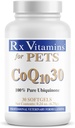 Vitamine Rx per animali domestici COQ10-30 per cani e gatti - Grado farmaceutico Ubiquinone - 30 Softgels