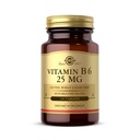 Solgar Vitamin B6 25 mg, 100 compresse - Supporta il metabolismo energetico, la salute del cuore e il sistema nervoso sano - B supplemento complesso - Vegan, senza glutine, latticini, Kosher - 100 Serve
