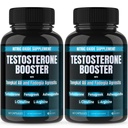 Dr. Emy's (2 Pack Testosterone Booster-Tongkat Ali Fadogia Agrestis Nitric Oxide Ashwagandha Supplemento per gli uomini con L Arginine Citrulline Fenugreek - Turkesterone Pre Workout Pump (120 capsule)