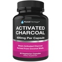Pure Organico attivato capsule di carbone - 600mg per capsula, 90 capsule vegetariane
