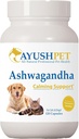 Estratto di radice di Ashwagandha di Ayush Pet per cani e gatti - Estratto di radice di Ashwagandha organico per equilibrio calmo e quotidiano, supplemento benessere adaptogenic per animali, 500mg per capsula - 120 Conte