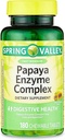 Papaya Enzyme Complex Chewable Tablets Integratore alimentare, 180 Conte