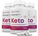 Laboratori giustificati (3 Pack) Xtreme Fit Keto ACV Pillole 1275MG Formulato con Apple Cider Vinegar Keto Support Blend alternativa a Gummies 180 capsule