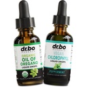 Olio di origano Gocce liquide organiche & Chlorophyll - Olio di origano Drops Tincture Extract & Vegan Chlorophyll Liquid Body Detox Cleanse Immune Support - Digestivo Gut Health Odor Cleanse Supplement