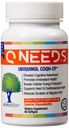 QNeeds® coqh-cf Ubiquinol 100 mg COQ10 clinicamente dimostrato Consegna avanzata per l'assorbimento massimo, supporto mitocondriale potenziato, antiossidante per la salute del cuore, 60 conte Softgels