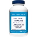 Alta vitamina E Gamma - Supporta la salute immunitaria e cardiovascolare - 400 IU (120 Softgels)