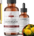 Dandelion Root Tincture 2 oz – Alcohol-Free Estratto di erbe – 670 mg per porzione – Glycerin-Based, Vegan, Non OGM, Non Aggiunto Zucchero – Dandelion Drops Liquid Supplement