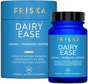 FRISKA Dairy Ease | Enzimi digestivi e probiotici supplemento | promuove una migliore digestione | Natural Lactose Intolerance Relief & Support | 30 capsule