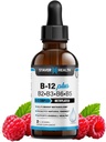 B12 Plus Liquid Vitamina B Complex Supplement - B Complex Vitamin Supplement - 2 mesi di fornitura - Energy Support Supplement - Vegan - Non OGM - Gluten Free - 2 Fl Oz