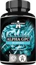 APOLLO'S HEGEMONY Alpha-GPC 600mg per Dose Giornaliera - 90 Vegan Choline Capsules - 99% Choline Alfoscerate Integratore alimentare - Lipid Choline - Memory and Concentration Capsules