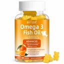 Integratori dell'olio di pesce Omega-3: Pure 1000mg Omega-3 Gummies supporto cuore Joint Eye Brain Salute Immune 60 Gummies alimentazione di 30 giorni