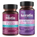 Prodotti di purezza Bundle - MyBiotin ProClinical + MyKeratin Advanced Hair Therapy MyBiotin ProClinical (Biotin, MB40X Matrix, Astaxanthin) - MyKeratin (Next Generation Keratin Hair, Skin & Nails)