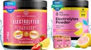 KEY NUTRIENTs Electrolytes & Multivitamin Hydration Powder Bundle – Juicy Strawberry Lemonade & Fresh Pink Lemonade Electrolyte Powder (90 Servings Every) – Sugar-Free, Keto-Friendly, No Calories
