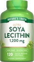 Verità della natura Ultra SOYA Lecitina 1200 mg, 120 Conte (Pacchetto di 1)
