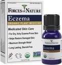 Forza di controllo dell'eczema naturale, sollievo della pelle sensibile, secca e prurito, cura della pelle senza steroide per Flare-Ups, trattamento dell'eczema per gli adulti, medicina omeopatica organica, azione rapida, 11ml (0.37 fl oz)