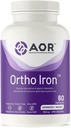 AOR, Ferro d'Orto, Supporta Assorbimento di Ferro e tollerabilità gastrica, Formazione Sanita delle cellule di sangue rosse, Integratore alimentare, Vegetariano, 60 Serve (60 Capsule).