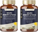 Totaria C-ognitiva con Pillole di Caffeina, L-Tyrosine, Alpha GPC, Ginkgo Biloba, Bacopa Monnieri Integratore per Memoria e Focus, Supporto Nootropic del Cervello - Non OGM, Gluten Free (120 Conti)
