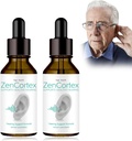 Rilievo di anelli per le orecchie, Zencortex Cortex Ear Drops, Zencortex per l'acufene, aiuta con la salute di Eardrum, promuove l'auditorio Clarity, bottiglia per 30 giorni (2 pacchetto)