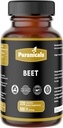 Beet Premium 320 capsule Nitric Oxide Booster | Supplemento a base di erbe | 900 mg Per Serving | Realizzato con 100% Pure Beetroot Powder (Beta Vulgaris)