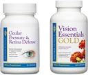 Premium Eye Health Bundle include Vision Essentials Gold, con 40 Mg di Lutein, per la funzione visiva sana e la pressione oculare & Retina difesa per sostenere i livelli di pressione intraoculare sani