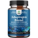 Herbal Adaptogen Mood Support Supplemento - Supplemento adaptogeni calmanti per Stress & Cortisol Management con Ashwagandha Rhodiola Rosea & Maca Root - Vegan Non GMO & Daytime Friendly - 60ct