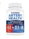Artery Health for Heart, Immune and Bone Support with Vitamin K2 (180mcg) & Vitamin D3 (5000iu), 60 capsule vegetali