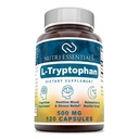 Integratore alimentare L-Tryptophan - Integratori naturali del sonno con 500 mg di Free Form L Tryptophan - Circulation & Immune Support 120 capsule