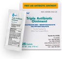 Globo (25 Pack Triplo Antibiotico Ointment Single Packet, First Aid Kit per Scratches Minori, Wounds, Cuts, and Burns, Previene l'infezione, Ingredienti attivi Confronta a Leading Brand, formato viaggio, 0,9g
