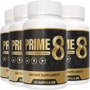 PRIME 8 100% autentico originale | Prime8 Formula Ufficiale (4 Pack) per 120 giorni