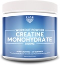 Polvere di monoidrato di creatina pura FIOR - Creatina micronizzata per uomini e donne, Polvere di creatina senza OGM pura, vegana e senza glutine, 5 grammi per porzione, 60 porzioni