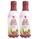 Forever Living - Aloe Berry Nectar - 90,7% Pure Aloe Vera Gel con Mirtilli e Mele - No Preservatives - 1L (Pack of 2)