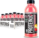 Protein2o + Elettroliti, Bassa Calorie Proteine Infused Water, 15g Whey Protein Isolate, Strawberry Banana, 16.91 fl oz (confezione di 12)