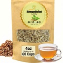 Cure wid Pure Certified Organic Ashwagandha Root Tea | Cut & Sifted 4oz Non-GMO non irradiato Ashwagandha Tea per le donne & uomini benessere adaptogenic | Withania Somnifera per l'infusione e le capsule di erbe