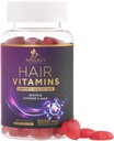 Vitamine di capelli Gummies con Biotin 5000 mcg - Più forti, Radianti capelli, Skin & Nails Supplement - Vitamina E & C, Supporto per la crescita dei capelli Vitamina per le donne & uomini, Non OGM & Gluten Free - 60 Gummies