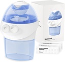 opove Nasal Irrigation System, Sinus Rinse Kit con 1 Pulitore di naso & 15 Pacchetti di sale, Self-Cleaning & Automatic Waste Collection, Ricaricabile Sinus Rinse Bottiglia per il Rilievo Nasale Discomfort