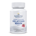 Nordic Naturals Zero Sugar Melatonin Gummies, Raspberry - 60 Gummies - Melatonina da 1,5 mg - Grande Guste - sonno riposante, Supporto antiossidante - Non OGM, Vegan - 60 Serve