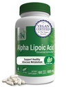 Sanità Thru Nutrition Alpha Lipoic Acid 600mg 60 Servings | Certificata Vegan | Antiossidante Universale | Non-GMO, Terza Parte Testata, Ipoallergenico, Gluten Free, Soy Free ALA Capsule
