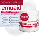 emuaid EMUAIDMAX Unguento per la pelle prurito, Trattamento di resistenza massima per il piede dell'atleta, Psoriasi, Jock Itch, Rash, Eczema, Sores fredde, Blisters, e lievito infezione 2oz