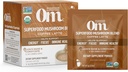 Om Mushroom Superfood Coffee Latte Blend Mushroom Powder, Serve singola, 10 conte, Lion's Mane, Cordyceps, Reishi, Chaga, Energy & Mental Clarity Support Supplemento