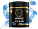 Pre Workout Polvere Blue Raspberry Performance Blend- Energia con Caffeina, L-Citrulline, Beta Alaline, Sale rosa himalayano - Nessuna dita artificiale (30 Serve)
