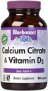 Citrato di calcio di Bluebonnet & vitamina D3, Bone Salute*, Non OGM, Pardo di Kosher, Senza glutine, Soia-Free, 90 Caplets, 22.5 Serve